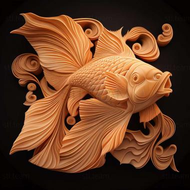 3D model Goldfish fish (STL)